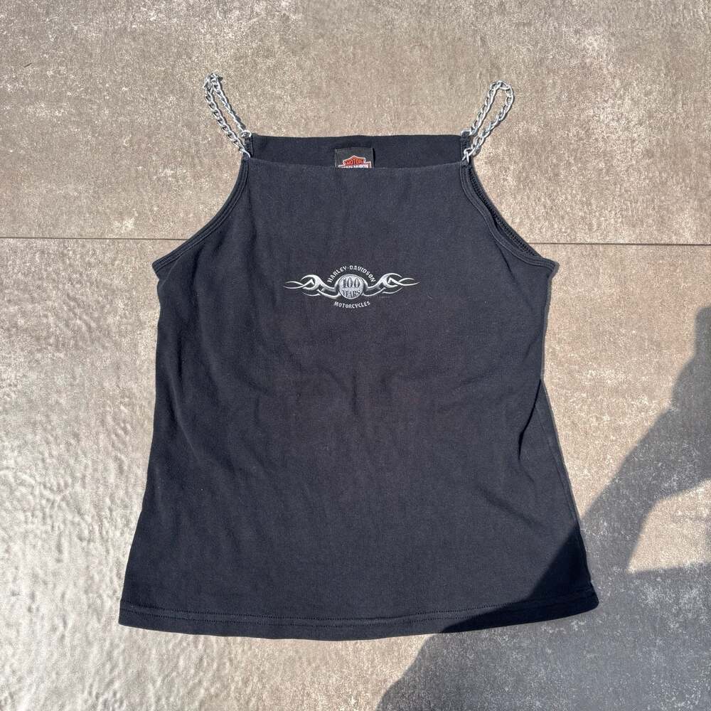 Harley-Davidson Myrtle Beach Chain Strap Tank Top Black XL